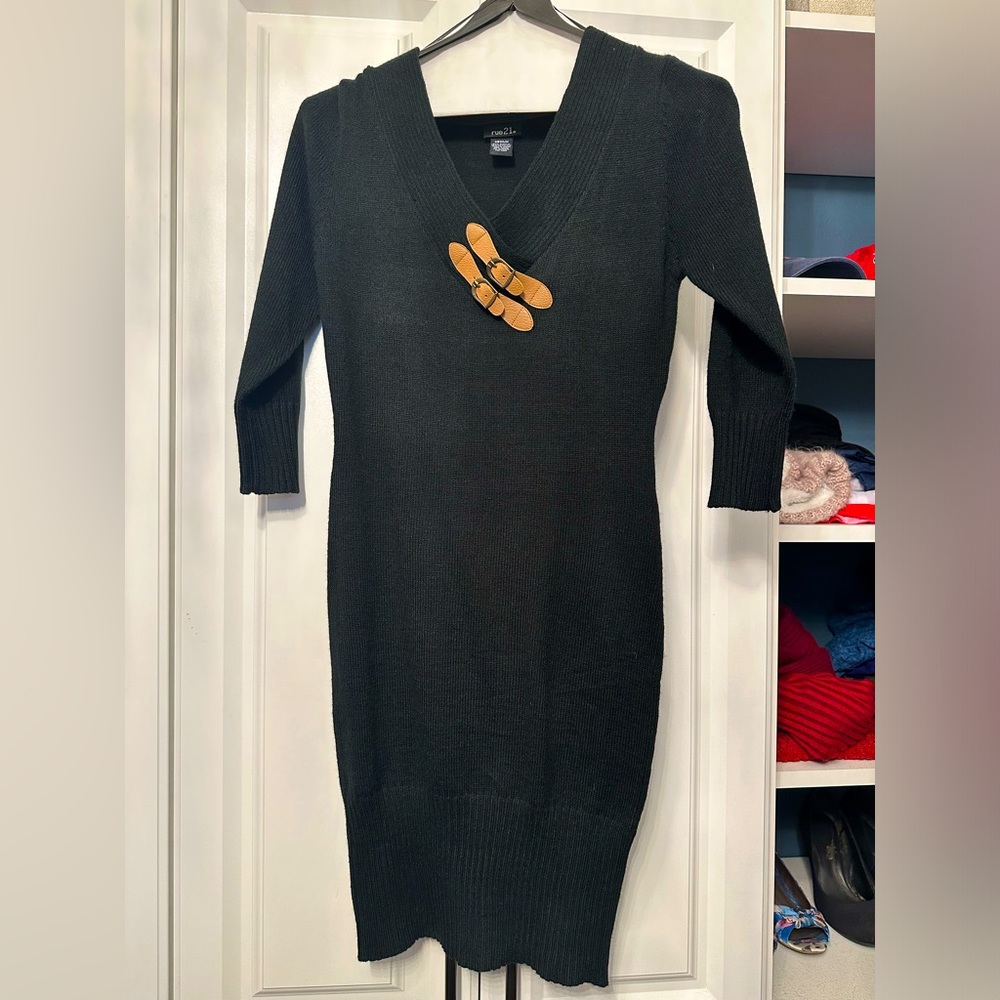 Like New! Rue21 Black Sweater Dress, Medium
